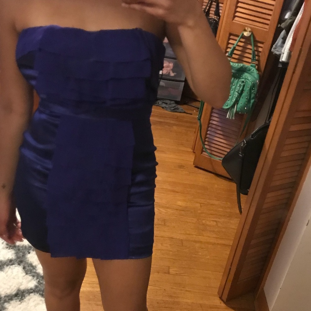Ruffled mini dress